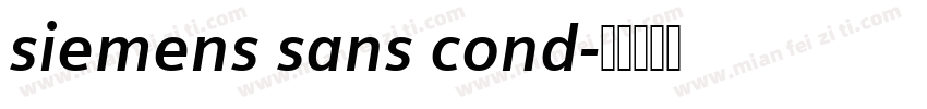 siemens sans cond字体转换